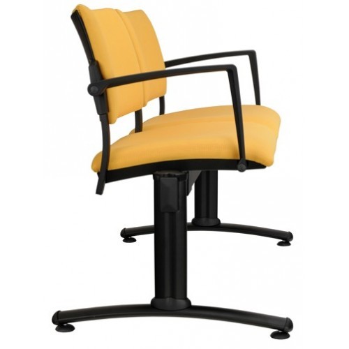 Čalouněná lavice do čekáren  EMPIRE 66 -  2-5 sedák - černé plastové prvky 